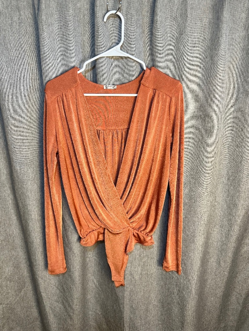 Free People Intimately Turnt Bodysuit Ginger Spice Rust Orange - Small
